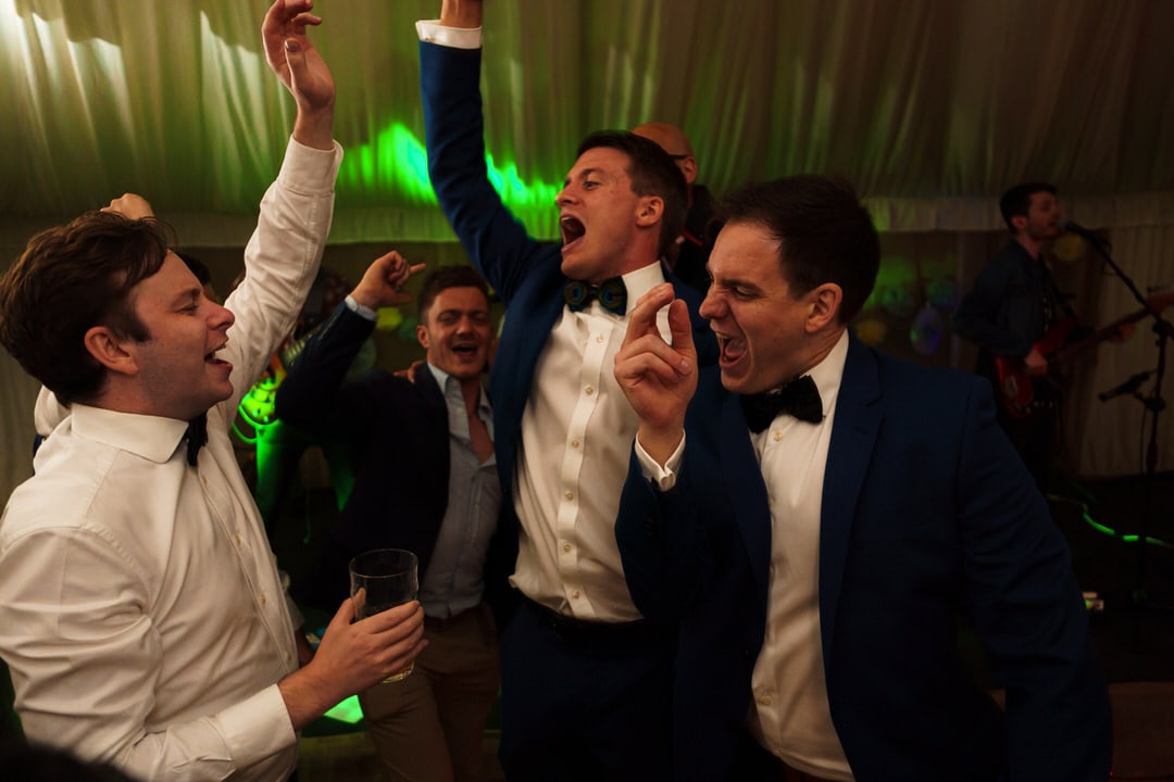 the groom and his mates dance